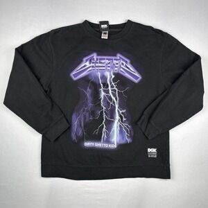 DGK Dirty Ghetto Kids World Tour Crewneck Sweatshirt Size M Skate Streetwear